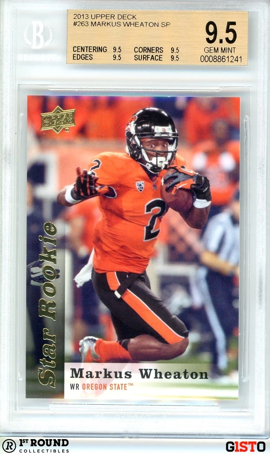 Markus Wheaton Upper Deck Rookie Letterman Signatures #RLMW Base