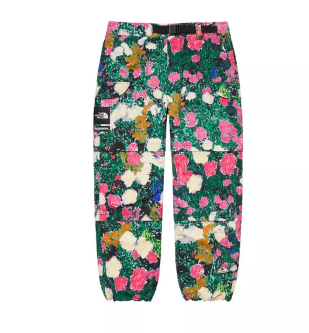 Supreme The North Face Trekking Belted Zip-Off Pant Flowers XL *ORDER  CONFIRMED*