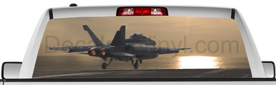 Rear window graphic view thru decal sticker, Naval Ship, pickup truck SUV mil120