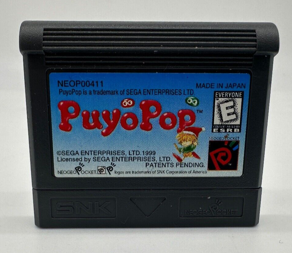 Puyo Pop SNK Neo-Geo Pocket Game Cartridge Only