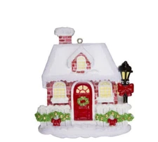 Red Brick House Personalized Christmas Tree Ornament