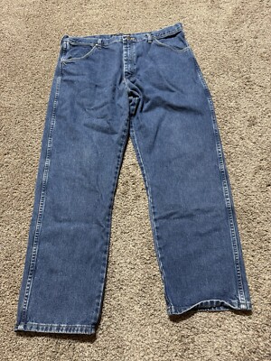 Wrangler Men Jeans Size 38 Blue Denim 38X30 George Straight