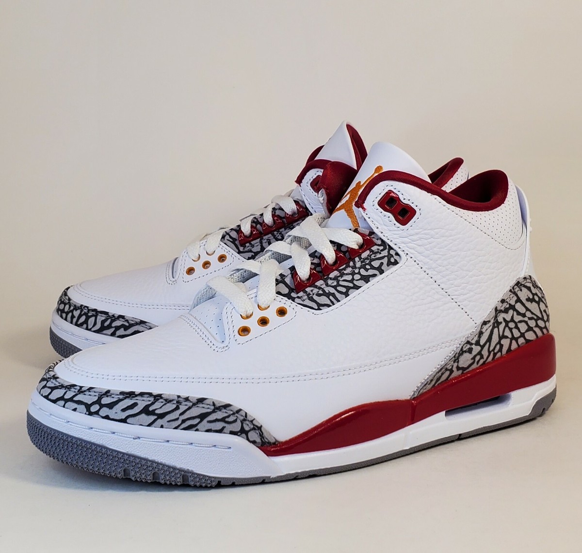 Nike Air Jordan 3 Retro White/Light Curry-Cardinal Red CT8532-126