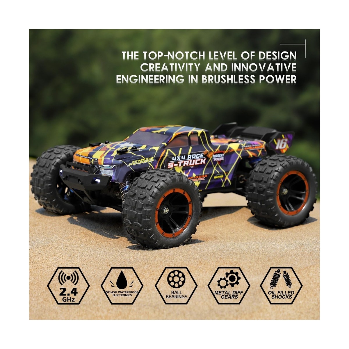 Haiboxing 4x4 Truck 1/16スケール Amazon.com: HAIBOXING 16890SA 1/16 Scale 4WD Brushless RC