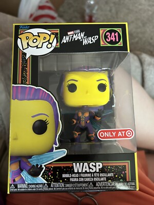 Funko Pop! Wasp Marvel Ant-Man and the Wasp Black Light Target Exclusive NEW