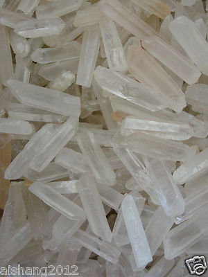 1/4 Lb/ Pound Lot- Irregular Quartz Crystal Points- Tints/ Shades/ Frosts/ Culls