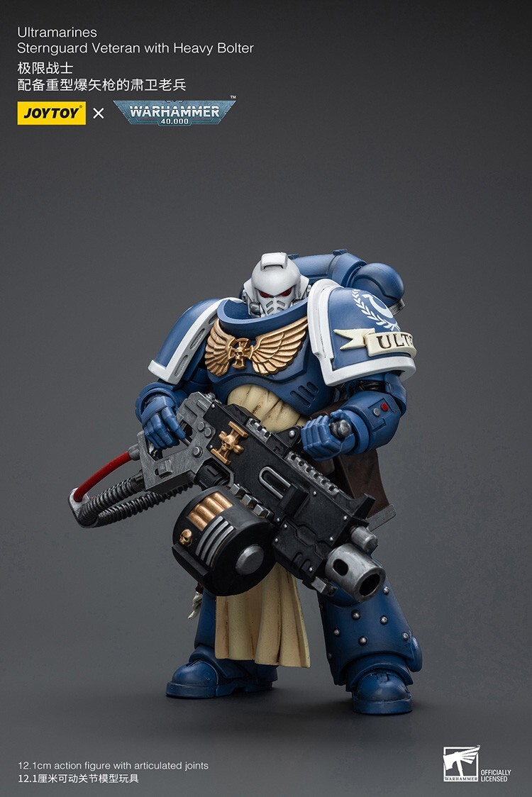1/18 JOYTOY Ultramarines Sternguard Veteran Heavy Bolter Action