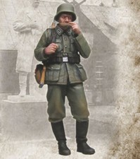 1/35 Scale WWII German Soldier Eating Resin Model Kit Military Figure Diorama