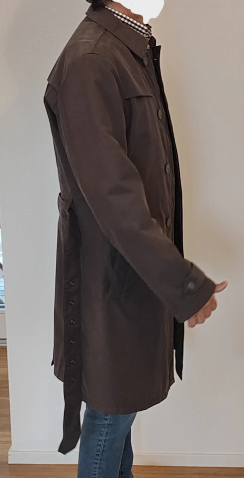 ARMANI TRENCH IMPERMEABILE SOPRABITO COME NUOVO USATO 2 VOLTE TAGLIA PICCOLA - Immagine 2 di 4