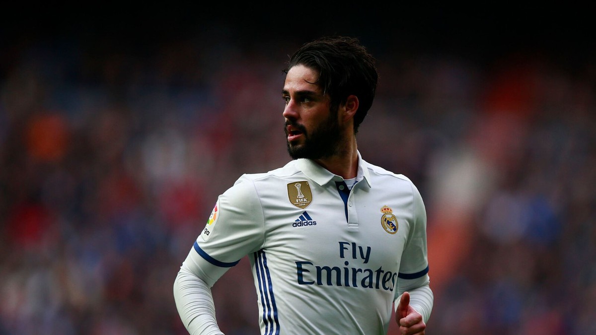 レアル白色、Sサイズ、22 ISCO Real Madrid 2016 - 2017 Home Jersey #22 Isco Adidas White