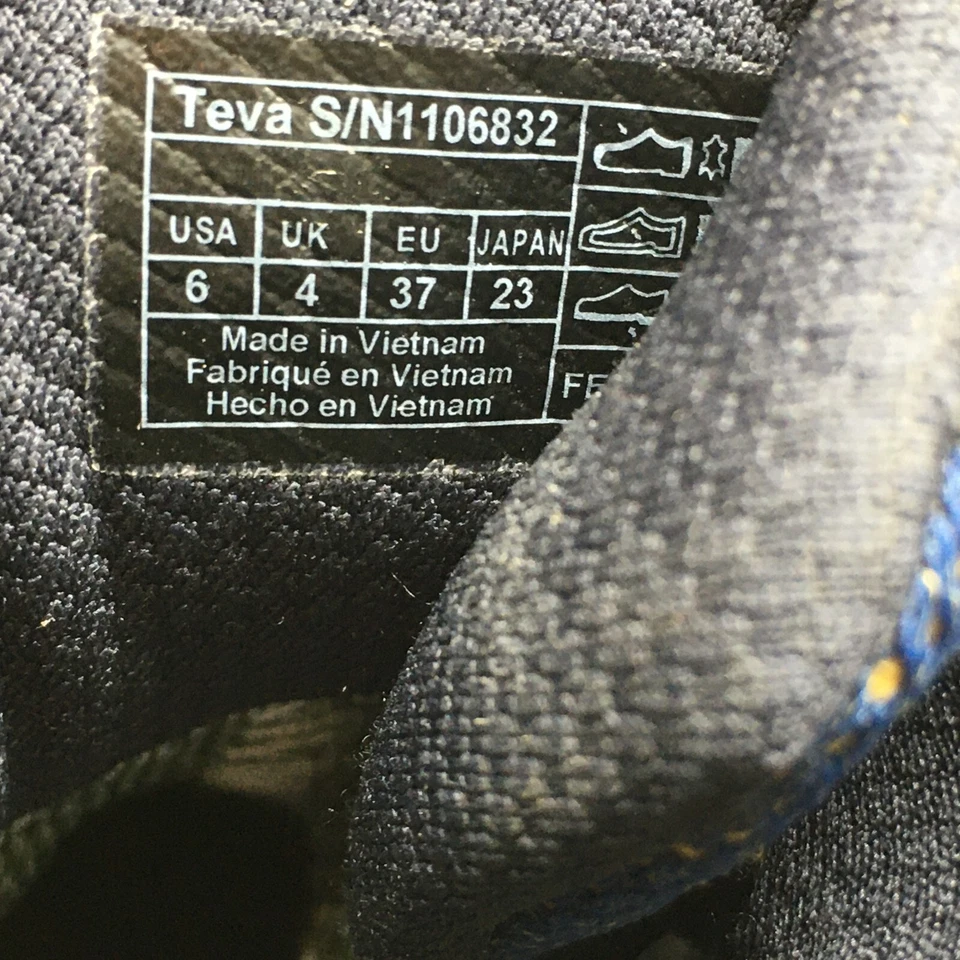 Botas de Senderismo Teva Grandview GTX Zapatos para Mujer Talla 6 Cuero Azul Exterior Trail Foto 3 de 4