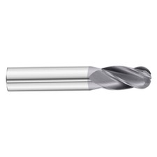 1" 4 Flute Regular Length Ball End Carbide End Mill TiAlN Coated