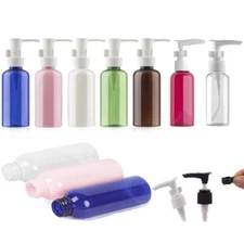 Empty 30/50/100/150ml PET Plastic Pump Dispenser Bottles For Lotion Massage Oils