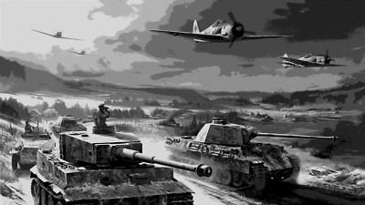Aircraft tank fockewulf fw 190 tiger i panther Custom Gaming Mat Desk 1328