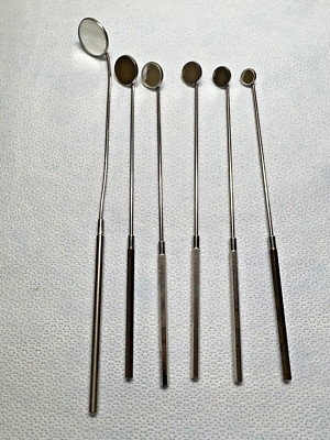Set Of 6 Integra / Bausch &Lomb ENT Surgical Laryngeal Mirrors | eBay