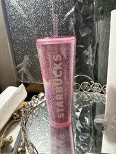 Starbucks 2023 Holiday Pink With Bubbles Cold Cup Venti 24oz