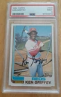 1982 Topps #620 Ken Griffey PSA MINT 9! Reds