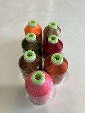 Coats And Clark Embroidery Thread-Lot Of 7-1100 Yards Each New Various Colors
