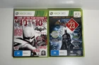 Batman Xbox 360 Games Bundle Arkham Asylum & City VGC PAL Complete With Manuals