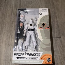 Hasbro Mighty Morphin Ninja White Ranger Action Figure Lightning Collection