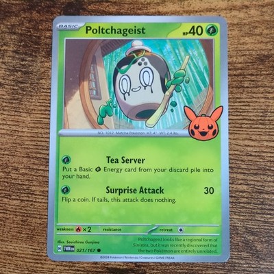 Pokemon Mortcha / Poltchageist Trick or Trade 2024 TWM 021/167 Promo English NM