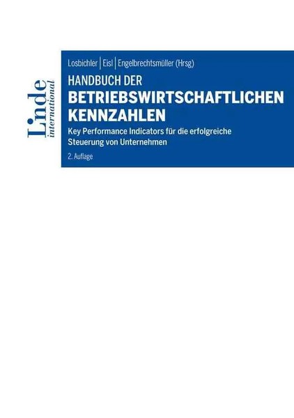 Heimo Losbichler (U. A.) | Handbuch Der Betriebswirtschaftlichen Kennzahlen-image