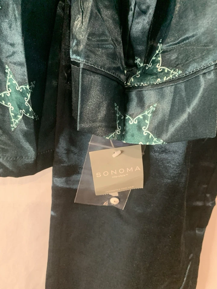 Nuevo con etiquetas Conjunto de Pijama Sonoma Navidad Copo de Nieve Verde Mujer’s Talla Grande Foto 2 de 3