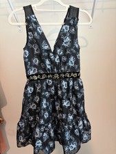 kate spade new york Floral Jacquard Beaded Waist Fit & Flare Dress 2
