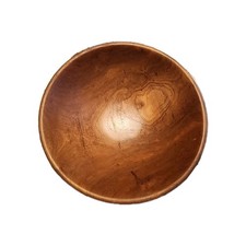Handmade Wooden Bowl, 10 In Diameter, 3 Inches Deep 4 Inch Base