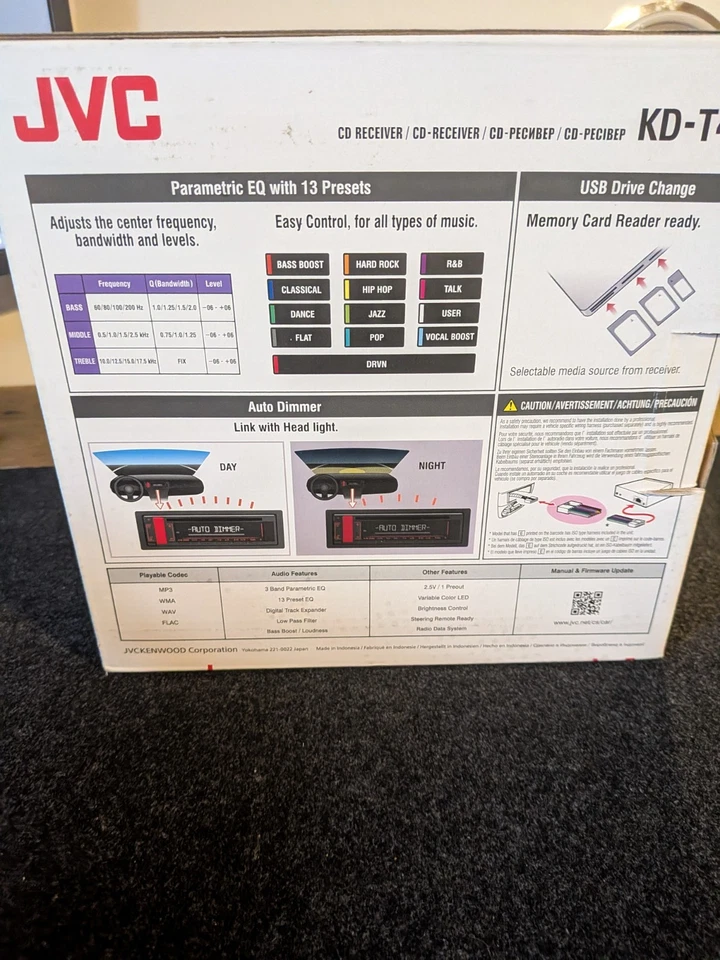 JVC KD-T401 Brand New Car Reciver Radio - Image 3 of 4
