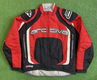 Arctiva Comp 2 Snowmobile Jacket Mens Medium Performance Full Zip Red Riding