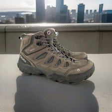 Oboz Sawtooth X Mid B-Dry Womens Boot US 10 Gray Nubuck Waterproof Hiking Boots