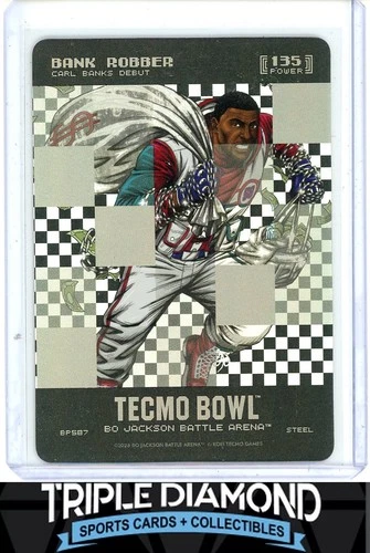 Bo Jackson Battle Arena Tecmo Bowl Bank Robber Big Pixel Steel Foil F748