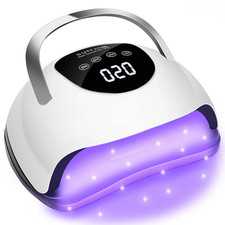 LED Nail Lamp 220W for Gel Nails Fast Curing Dryer with 57Pcs Lamp Beads 4 Timer