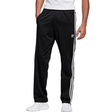 Adidas Mens Tracksuit Firebird Black Top and Bottoms Set Zip Up Jacket