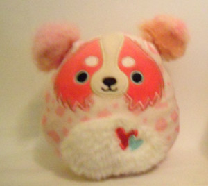 Squishmallow Dog w/ Hearts 5 Inch Soft Stuffed Toy 2024 (No Hang Tags)