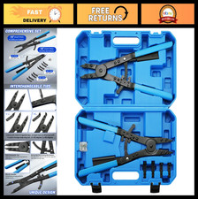 16 Snap Ring Plier Set 2pcs Heavy Duty Circlip Pliers Straight Angled Tips