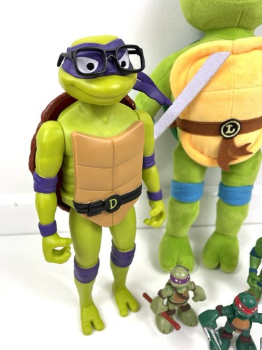Teenage Mutant Ninja Turtles Bundle Mixed Plush And Plastic Mix Size TMNT Toys - Picture 12 of 15