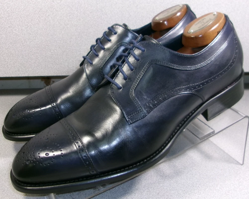 Johnston & Murphy Oxford Blue Dress Shoes for Men for sale 