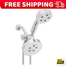Neo Anystream VSR-233010 6-Spray Polished Chrome Dual Shower Head 2.5-GPM
