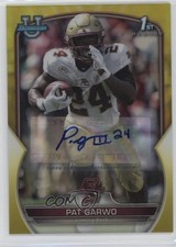 2022 Bowman U Chrome Prospect Yellow Refractor /75 Pat Garwo #40 Auto n0c