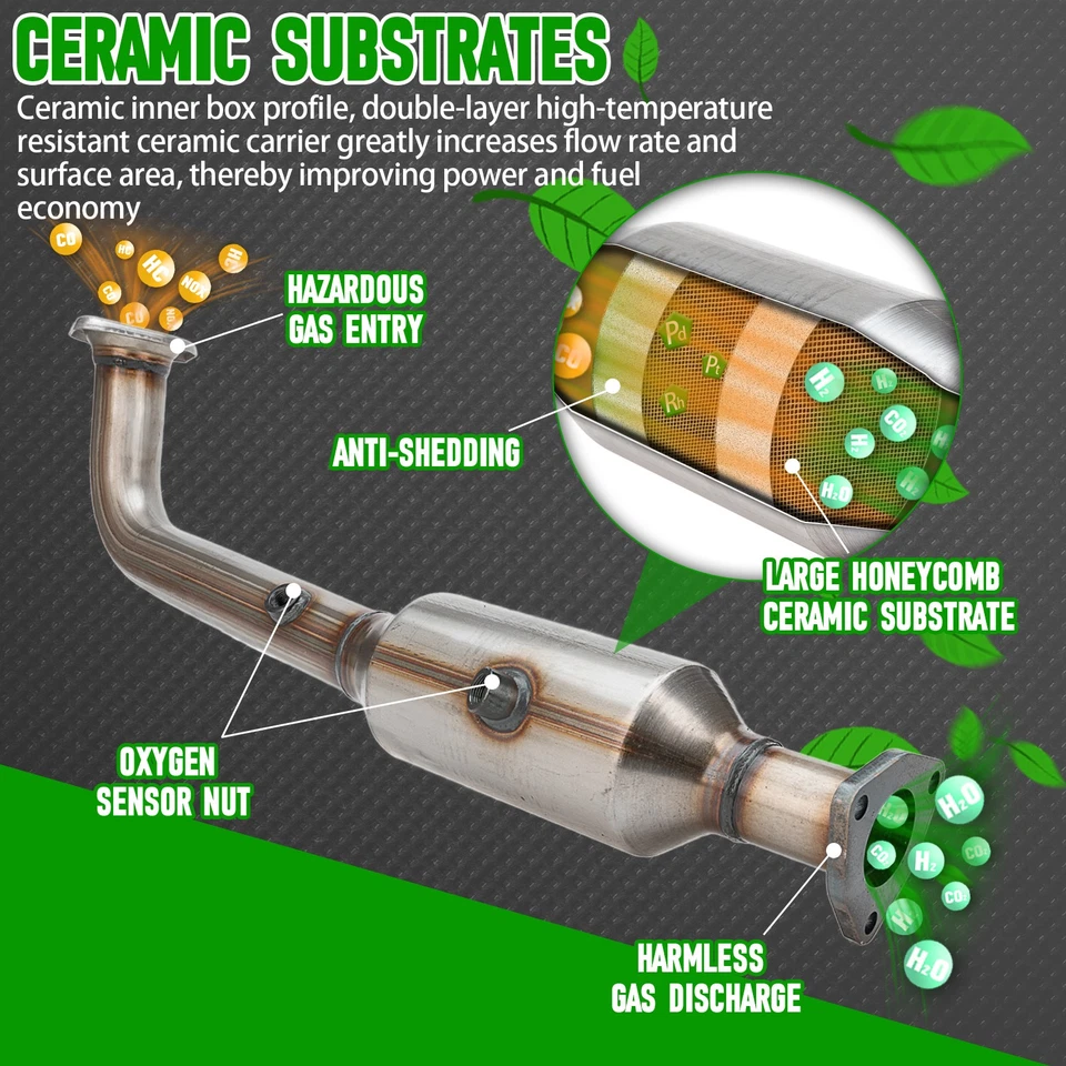 For 2007 2008 2009 Honda CRV CR-V 2.4L l4 Catalytic Converter Direct Fit 53782 - Image 3 of 4
