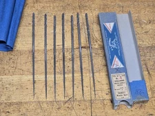 F. L. Grobet Files 2-1/2" Square Round Handle Needle Files Box Of 7