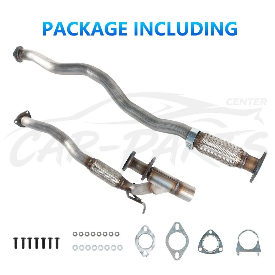 Stainless Steel Front Pipe w/ Flex Y Pipe Kit fits: 2014-2018 Jeep Cherokee 3.2L Foto 2 de 4