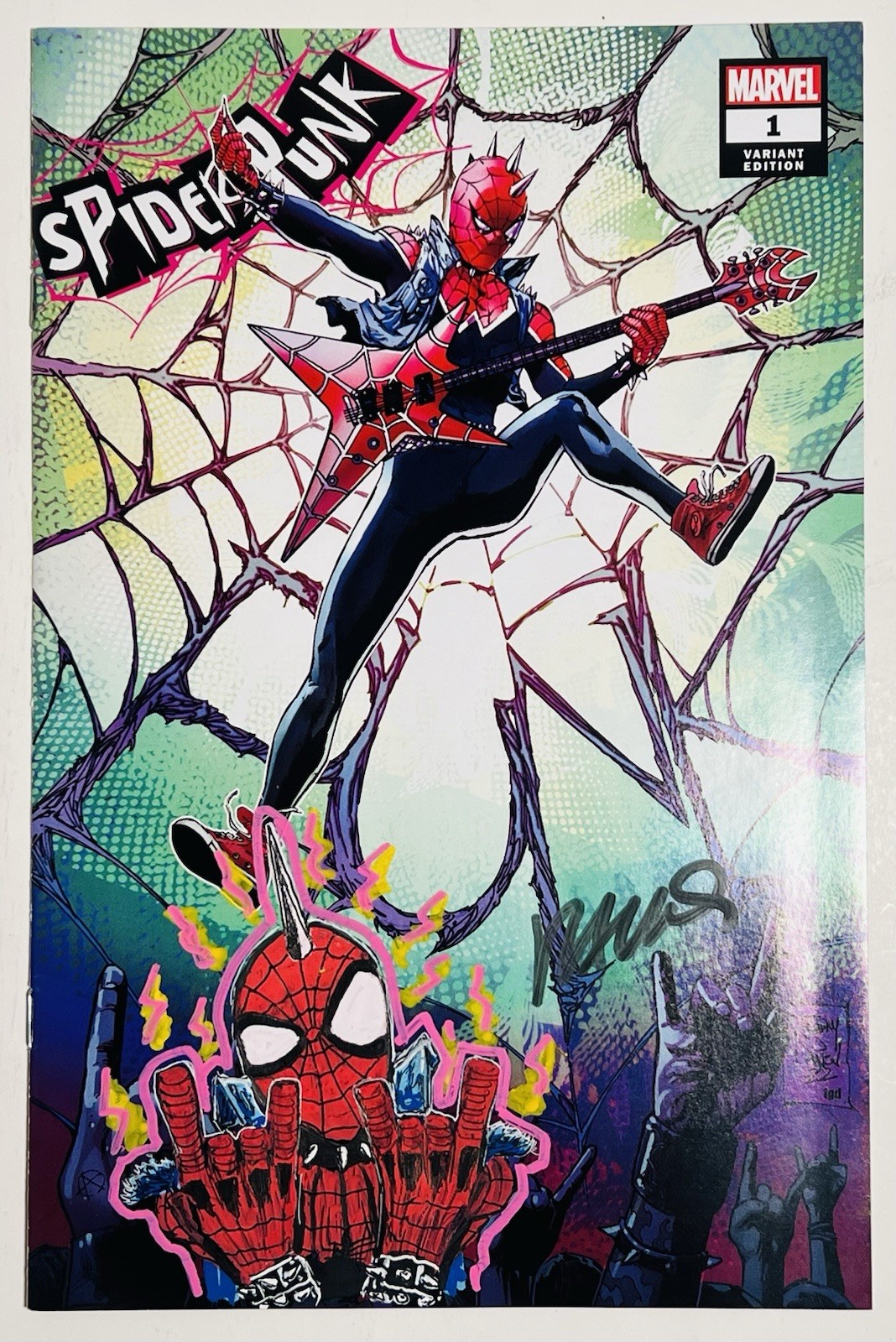 SPIDER-PUNK #1 TONY DANIELS VARIANT (2022) ASM SPIDERMAN HUMBERTO RAMOS REMARQUE