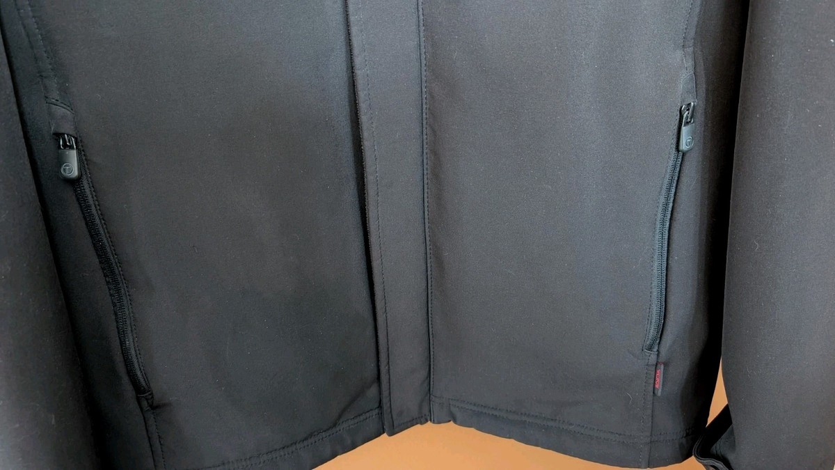 Tumi Tech Jacket Full Zip Softshell Fleece Lined - Mens M - Black Classic Medium View 4