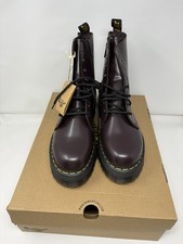 Dr Martens Jadon Burgundy Smooth Leather Platform Boot Womens Sz 12 / Mens Sz 11