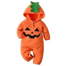Baby Costume Hooded Outfit Baby Halloween Costumes 9-12 Months Pumpkin