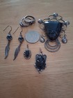 Vintage Silver And Onyx Lot — photo 1