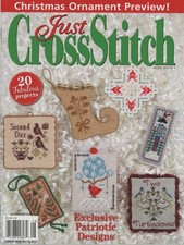 Just Cross Stitch JULY Christmas Preview 2012 Magazine Ornaments 20 Projects